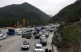 ترافیک در جادههای شمالی | بسته شدن محور چالوس و تغییرات مقطعی تردد در هراز و فشم شمال ایران,ترافیک در جادههای شمالی