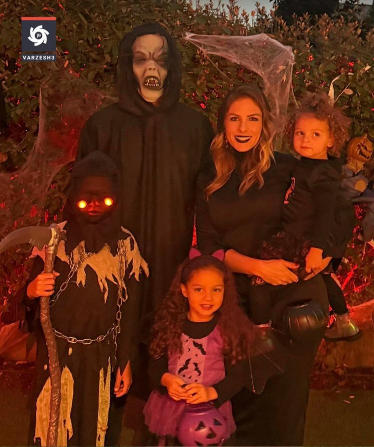 تصاویر فوتبالیستها در جشن هالووین 2025 تصاویر فوتبالیستها در جشن هالووین 2025,عکس های جشن هالووین فوتبالیست های جهان,تصاویر هالند و زلاتان در جشن هالووین