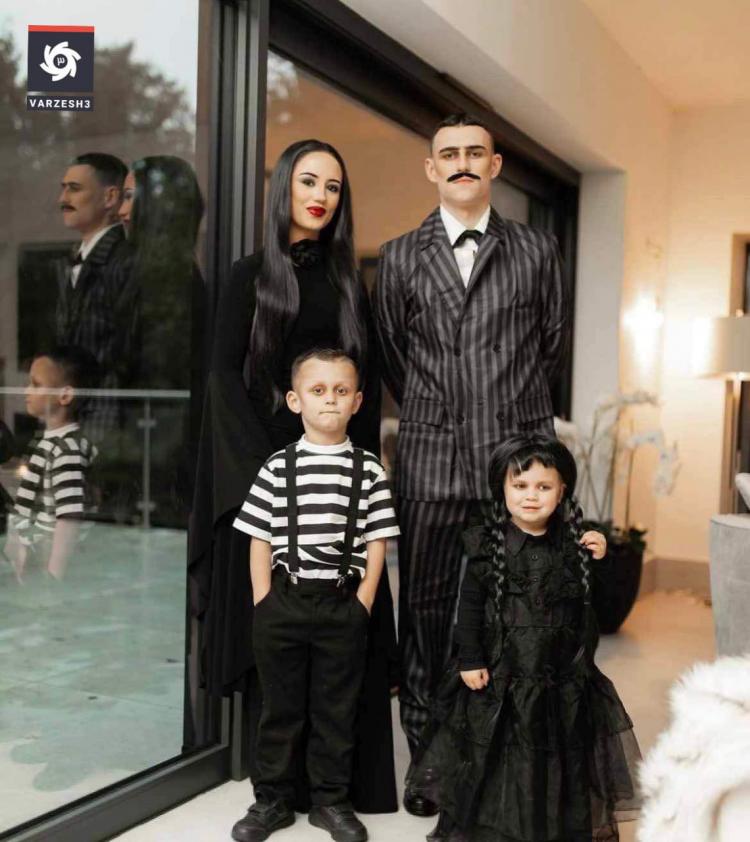 تصاویر فوتبالیستها در جشن هالووین 2025 تصاویر فوتبالیستها در جشن هالووین 2025,عکس های جشن هالووین فوتبالیست های جهان,تصاویر هالند و زلاتان در جشن هالووین