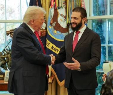 دیدار ترامپ و جولانی,رئیس جمهور آمریکا و سوریه