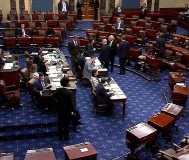 مجلس سنای آمریکا,رای سنای آمریکا به پایان تعطیلی دولت ترامپ