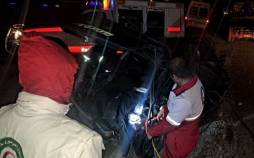 تصادف مرگبار پراید با دو تریلی در اتوبان زرندیه - تهران | ۳ فوتی و ۲ مصدوم حوادث تهران,تصادف مرگبار پراید با دو تریلی در اتوبان زرندیه - تهران