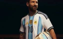 رونمایی مسی از پیراهن جدید تیم ملی آرژانتین لیونل مسی,رونمایی مسی از پیراهن جدید تیم ملی آرژانتین
