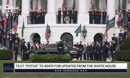 فیلم | استقبال ویژه ترامپ از بن سلمان با گارد اسب‌‎سوار و جنگنده