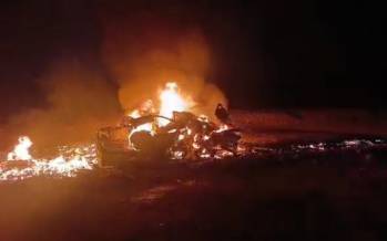 حوادث کرمان,تصادف وانت سوخت‌بر حامل بنزین قاچاق در کرمان