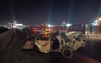 حوادث فولادشهر,واژگونی خودرو در محور فولادشهر - فلاورجان