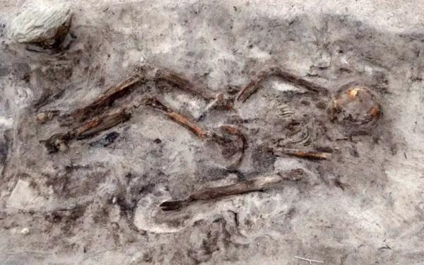 مقبره یک زن و سگش,کشف مقبرۀ 1100 سالۀ زن و سگش