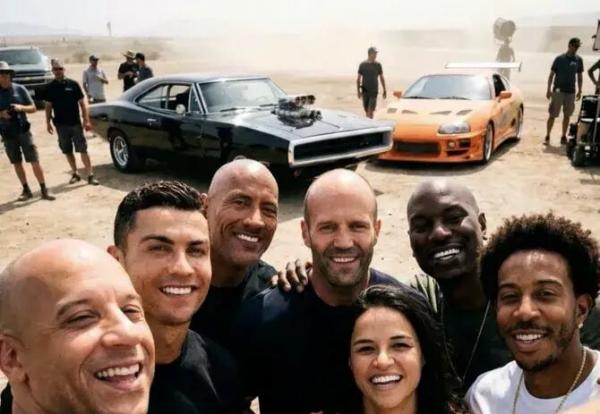 فیلم سریع و خشن,رونالدو در پشت صحنه سری جدید فیلم سریع و خشن