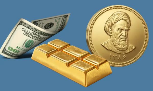 قیمت دلار سکه طلا,قیمت سکه طلا دلار در 2 آذر 1404