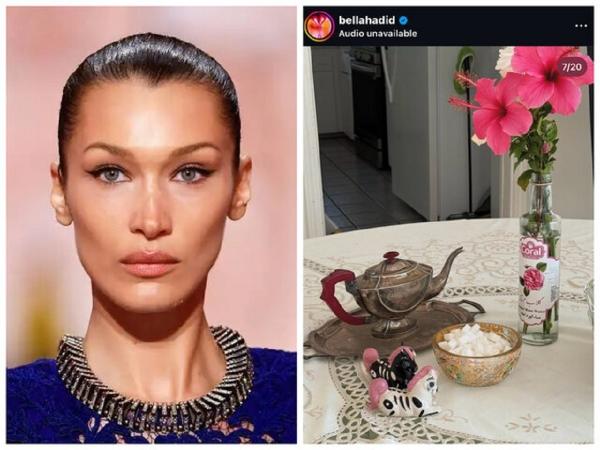 بلا حدید,حضور گلاب و فرش ایرانی در خانه مدل مشهور