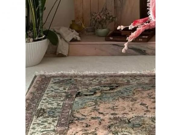 بلا حدید,حضور گلاب و فرش ایرانی در خانه مدل مشهور