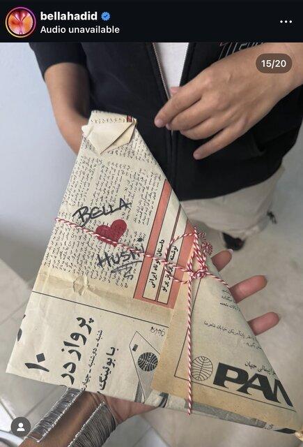 بلا حدید,حضور گلاب و فرش ایرانی در خانه مدل مشهور