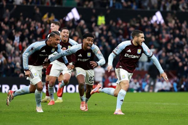 مسابقات فوتبال جهان در 15 آذر 1404,دیدار آرسنال و استون ویلا