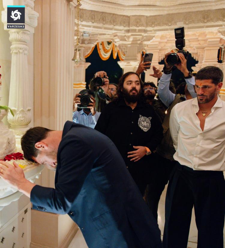 تصاویر مسی و دوستان در هند,عکس های لیونل مسی در هند,تصاویری از حضور مسی در هند