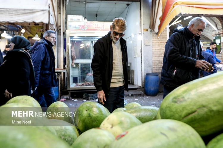 تصاویر خلوتی بازار تبریز در شب یلدا,عکس های خلوت بودن بازار تبریز در شب یلدا,تصاویر بازار تبریز در شب یلدا 1404