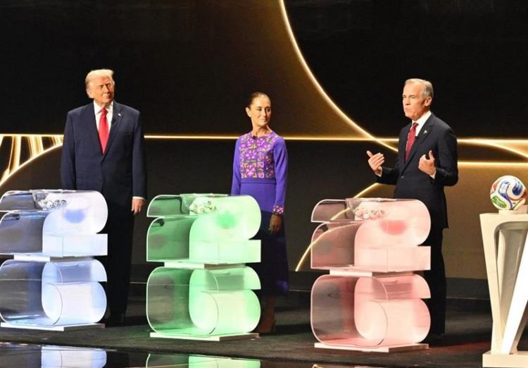 تصاویر قرعه کشی جام جهانی 2026,عکس های فرش قرمز قرعه کشی جام جهانی 2026,تصاویر قلعه نویی در قرعه کشی جام جهانی 2026