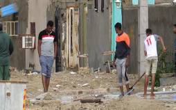 تخلیه اضطراری در قشم,سیل در قشم