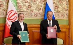 امضای سندی تاریخی برای اجرای توافق جامع میان ایران و روسیه عراقچی و لاوروف,وزیر خارجه ایران و روسیه