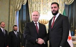 پیام تبریک پوتین به مناسبت یک سالگی سقوط بشار اسد پوتین و جولانی,پیام تبریک پوتین به مناسبت یک سالگی سقوط بشار اسد