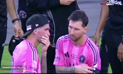 فیلم | اهدای کاپ قهرمانی لیگ MLS آمریکا به لیونل مسی