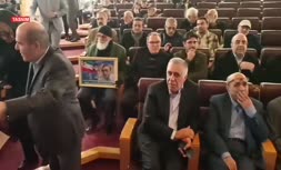 فیلم | برگزاری مراسم تشییع کامران فانی با حضور شفیعی کدکنی