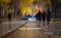 تصاویر باران پاییزی در اصفهان,عکس های باران پاییزی در اصفهان در آذر 1404,تصاویری از باران پاییزی در اصفهان