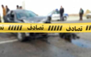 تصادف چند خودرو در اتوبان تهران - قم,تصادف