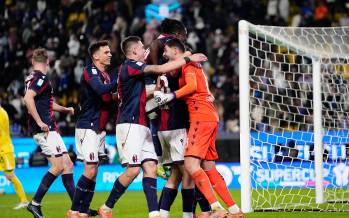 دیدار اینتر و بلونیا,حذف اینتر از سوپرجام ایتالیا در ضربات پنالتی