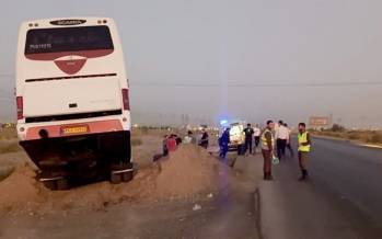 واژگونی اتوبوس در کمربندی شرقی کرمانشاه,حوادث کرمانشاه