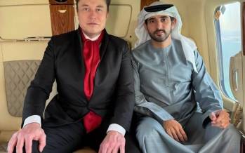 تصاویر سفر ایلان ماسک به امارات و دیدار با ولیعهد دبی,عکس های ایلان ماسک در دبی,تصاویر دیدار ایلان ماسک و ولعیهد دبی