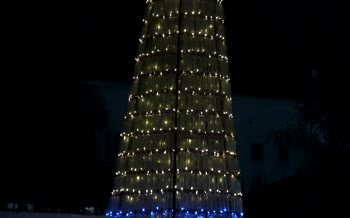 فیلم | ساخت درخت کریسمس از بطری‌های بازیافتی