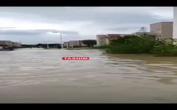 فیلم | وضعیت عجیب سیلاب در منطقه «هدیش» بندرعباس