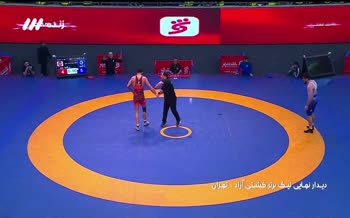 فیلم | درگیری جنجالی و پرتاب بطری در فینال لیگ کشتی آزاد