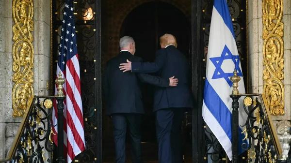 ترامپ و نتانیاهو ترامپ و نتانیاهو,رئیس جمهور آمریکا و نخست وزیر اسرائیل