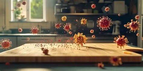 ویروس,ماندن ویروس روی سطوح