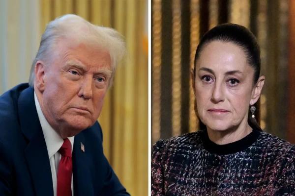 ترامپ و شینباوم,رئیس جمهور آمریکا و مکزیک