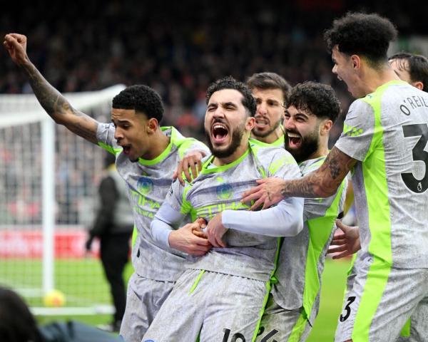 تیم منچسترسیتی,دیدار منچسترسیتی و ناتینگهام فارست