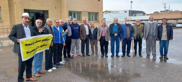 تجمع بازنشستگان کارگری در چند شهر مختلف کشور,تجمع بازنشستگان برای گرانی ها