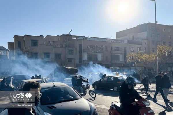 اعتراضات 8 دی 1404,درگیری محدود معترضان و نیروهای یگان ویژه در اعتراضات امروز چهار راه استانبول