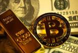 بیت کوین و طلا,قیمت بیت کوین و طلای جهانی