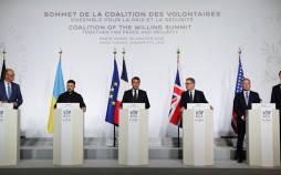 حامیان اوکراین در پاریس,کنفرانس خبری حامیان اوکراین