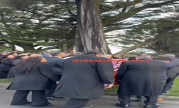 فیلم | مراسم خاکسپاری بهرام بیضایی در آمریکا