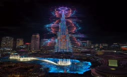 فیلم | آتش بازی و جشن سال نو میلادی 2026 در دبی