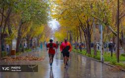 تصاویر هوای بارانی اصفهان,عکس های هوای بارانی اصفهان در دی 1404,تصاویری از بارش باران اصفهان در 7 دی 1404