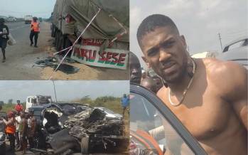 آنتونی جاشوا,تصادف آنتونی جاشوا قهرمان بوکس