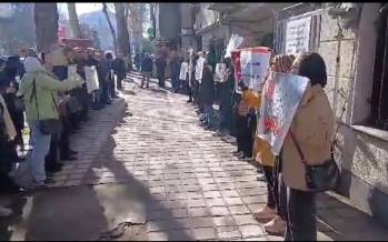 تجمع بازنشستگان,تجمع بازنشستگان تامین اجتماعی در رشت و تهران