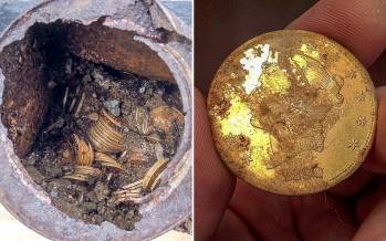 سکه,کشف سکه طلا در آمریکا