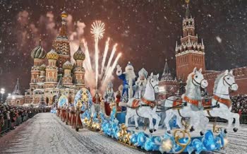 فیلم | رژه باشکوه و شگفت انگیز به مناسبت سال نو میلادی 2026 در روسیه