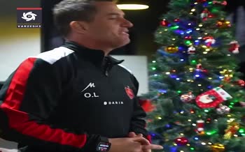 فیلم | جشن کریسمس در تمرین پرسپولیس