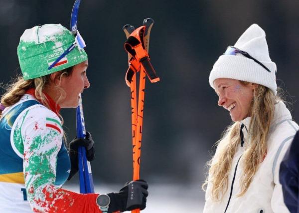 المپیک رمستانی,گفت‌وگوی ۲ اسکی‌باز زن ایرانی و آمریکایی در حاشیه المپیک زمستانی میلان